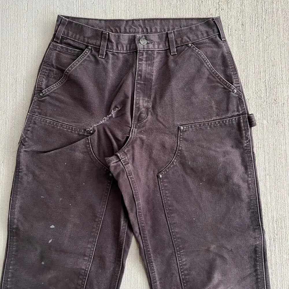 Carhartt B136 DKB brown double knee work wear carpenter pants